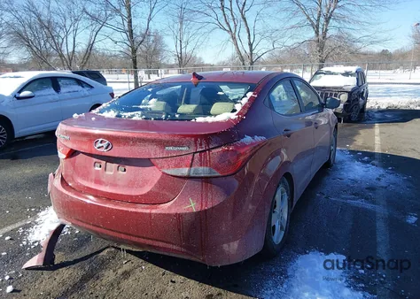 2011 Hyundai Elantra Gls (Ulsan Plant) z USA, uszkodzony, nr VIN KMHDH4AE6BU111803